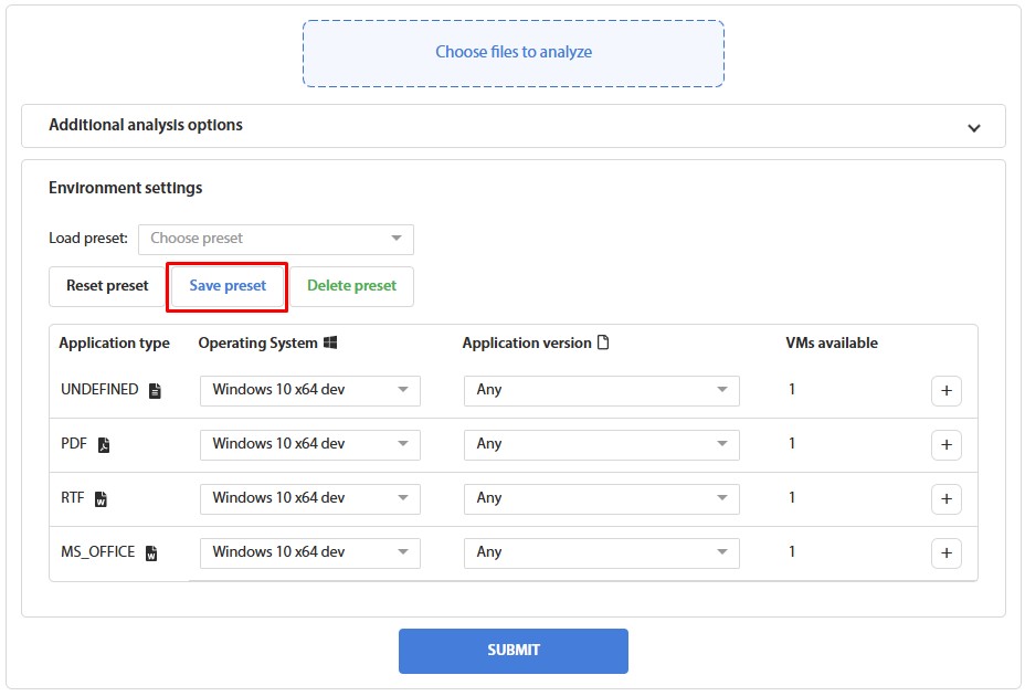create a mailer preset