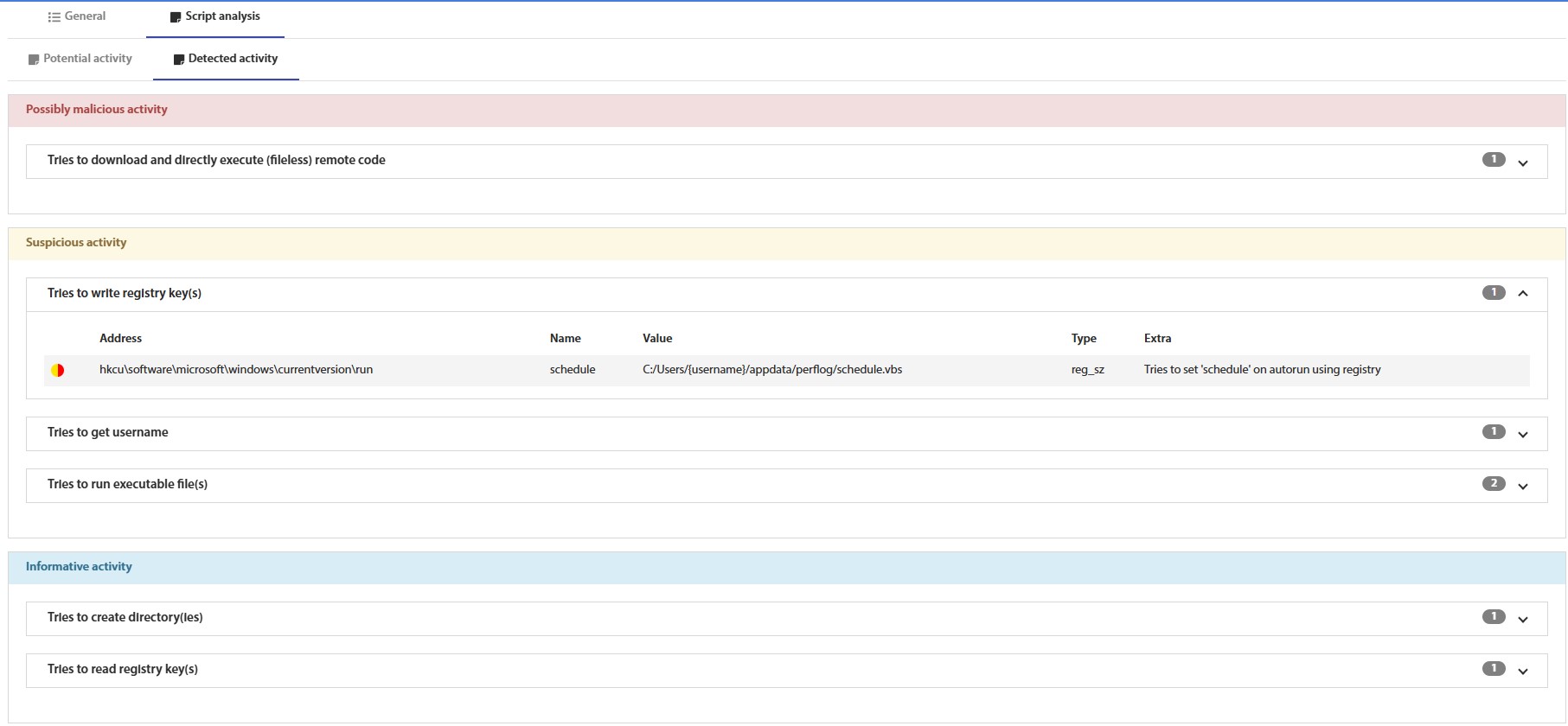 Fig. 14.3.2 – DeepSlicer Page: Detected Activity