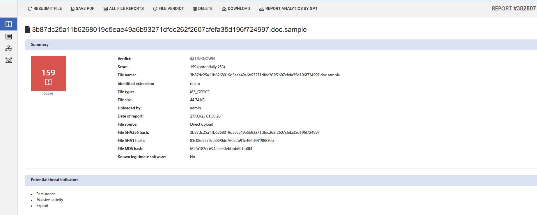 Fig. 11 – General Report